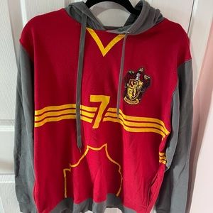 Harry Potter Gryffindor Quidditch Hoodie.
